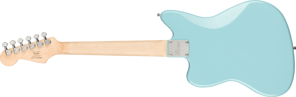 Fender Squier Mini Jazzmaster HH, Maple Fingerboard, White Pickguard, Daphne Blue