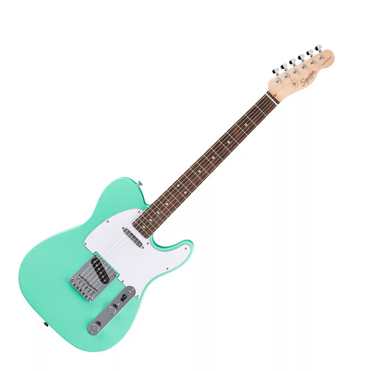 Fender Squier Debut Collection Telecaster, Laurel Fingerboard, White Pickguard, Sea Foam Green