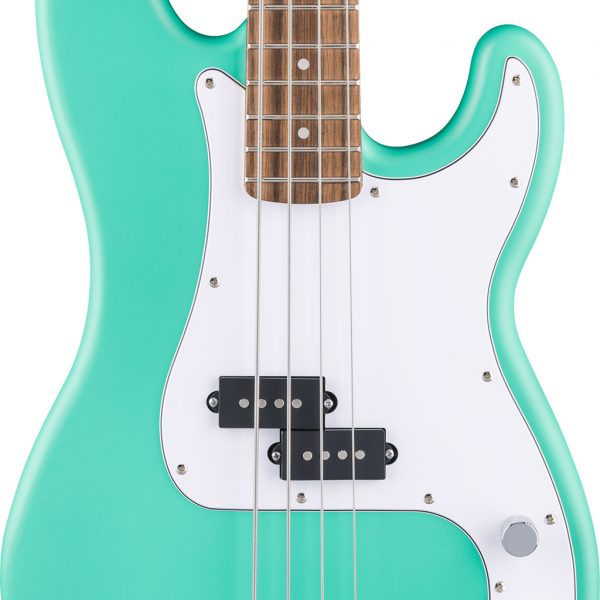 Fender Squier Debut Collection Precision Bass, Laurel Fingerboard, White Pickguard, Sea Foam Green