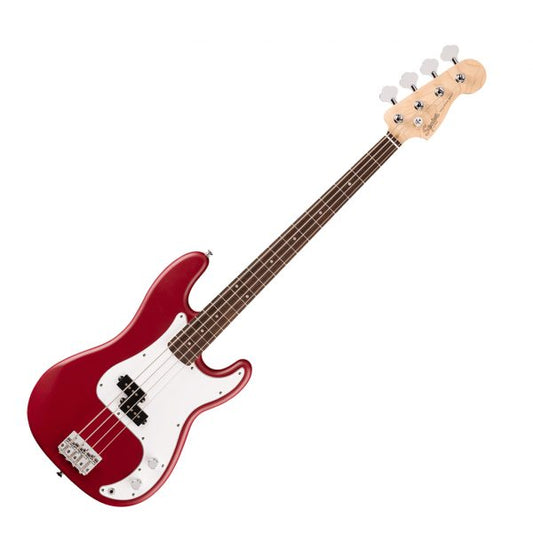 Fender Squier Debut Collection Precision Bass, Laurel Fingerboard, White Pickguard, Dakota Red