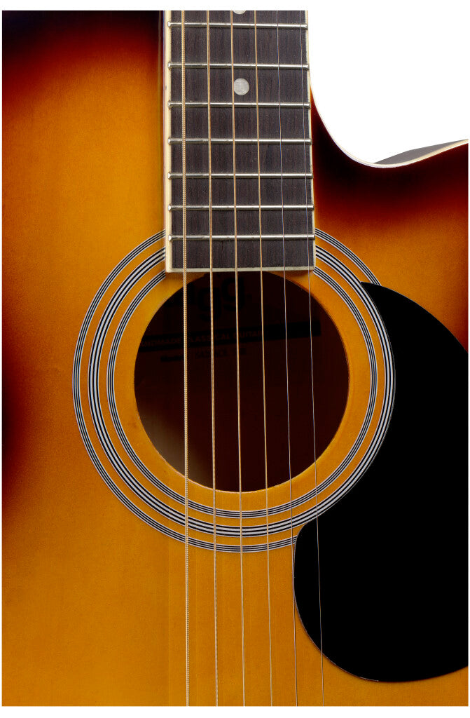 Stagg SA20ACE SNB - 4/4 Cutaway Acoustic-Electric Guitar w/ Basswood Top (Sunburst) | Stagg Musical Instruments & Accessories