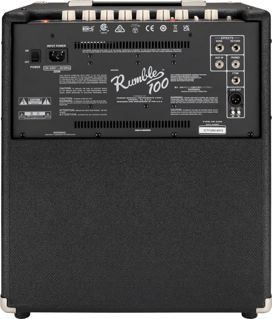 Fender Rumble 100 (V3), 230V EUR, Black/Silver