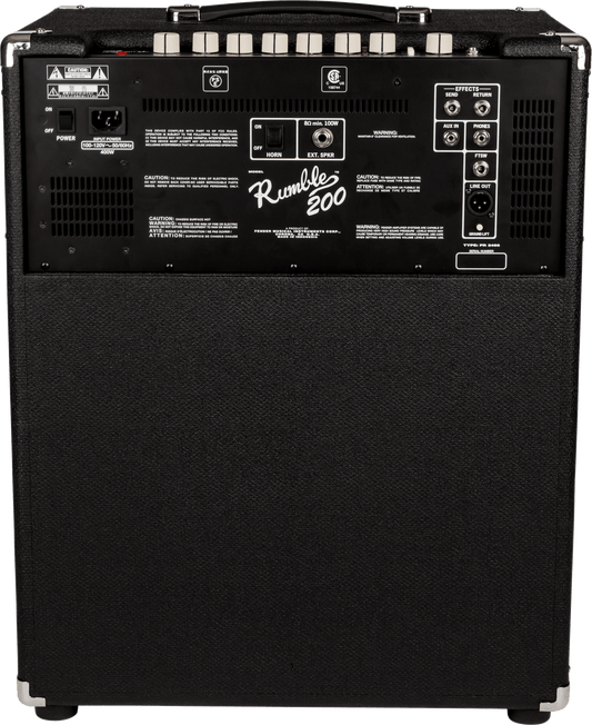 Fender Rumble 200 (V3), 230V EUR, Black/Silver