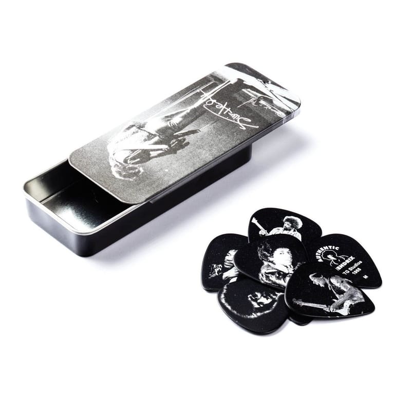 Dunlop Jimi Hendrix Silver Portrait Pick Tin