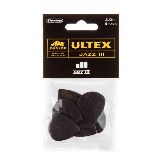 Dunlop Ultex Jazz III Picks 2.0mm 12-Pack