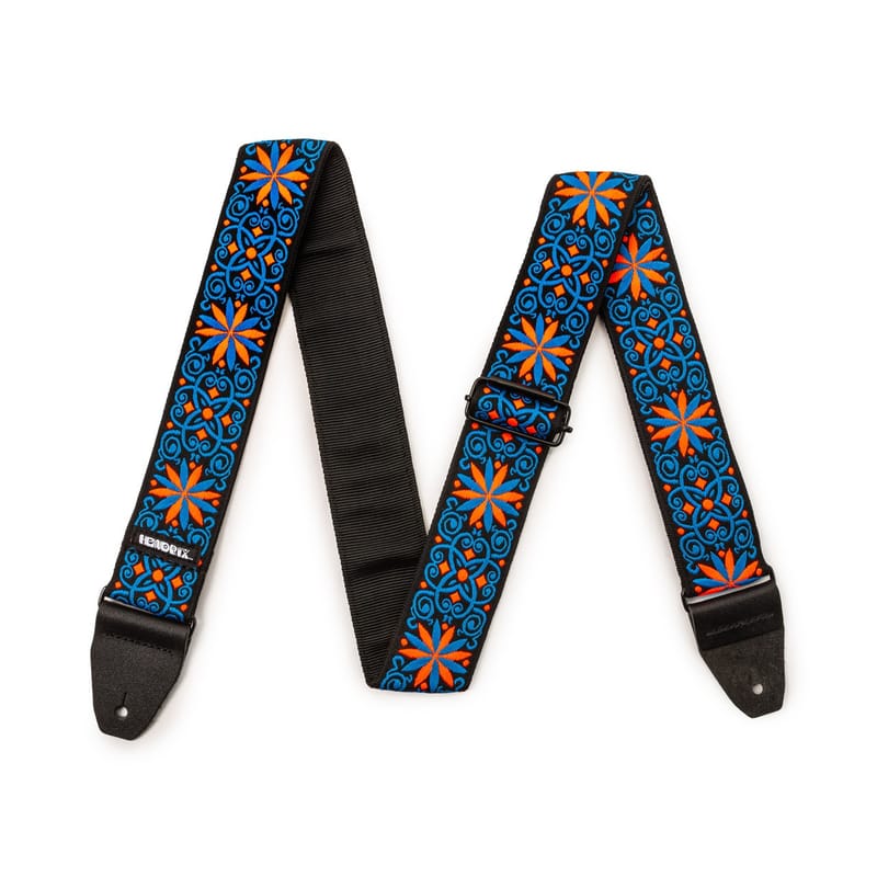 Dunlop Jimi Hendrix Blacklight Fillmore Blue Strap JH25