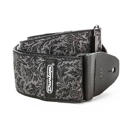 Dunlop Jacquard Black Thistle Guitar Strap