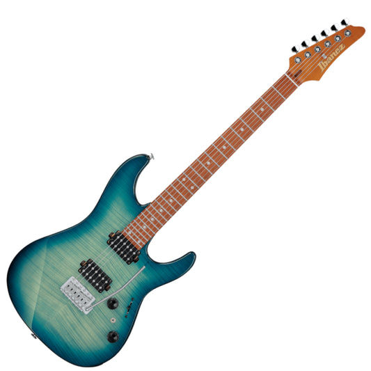 Ibanez Standard AZ24S1F Electric Guitar – Transparent Turquoise Burst