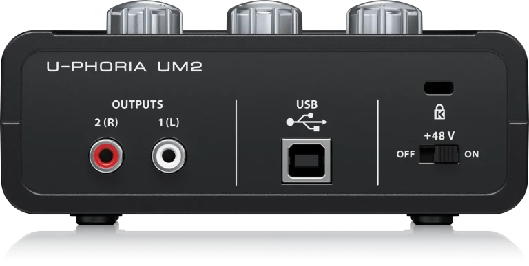 Behringer U-PHORIA UM2 Audiophile 2×2 USB Audio Interface