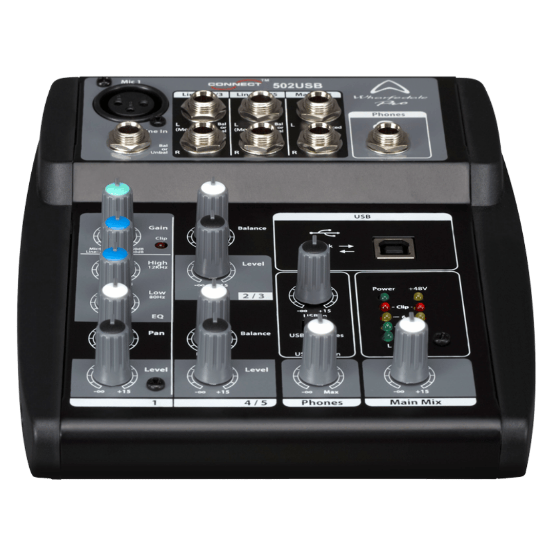 Wharfedale Pro Connect 502USB Mixer | Wharfedale Mixer for Live Sound & Recording