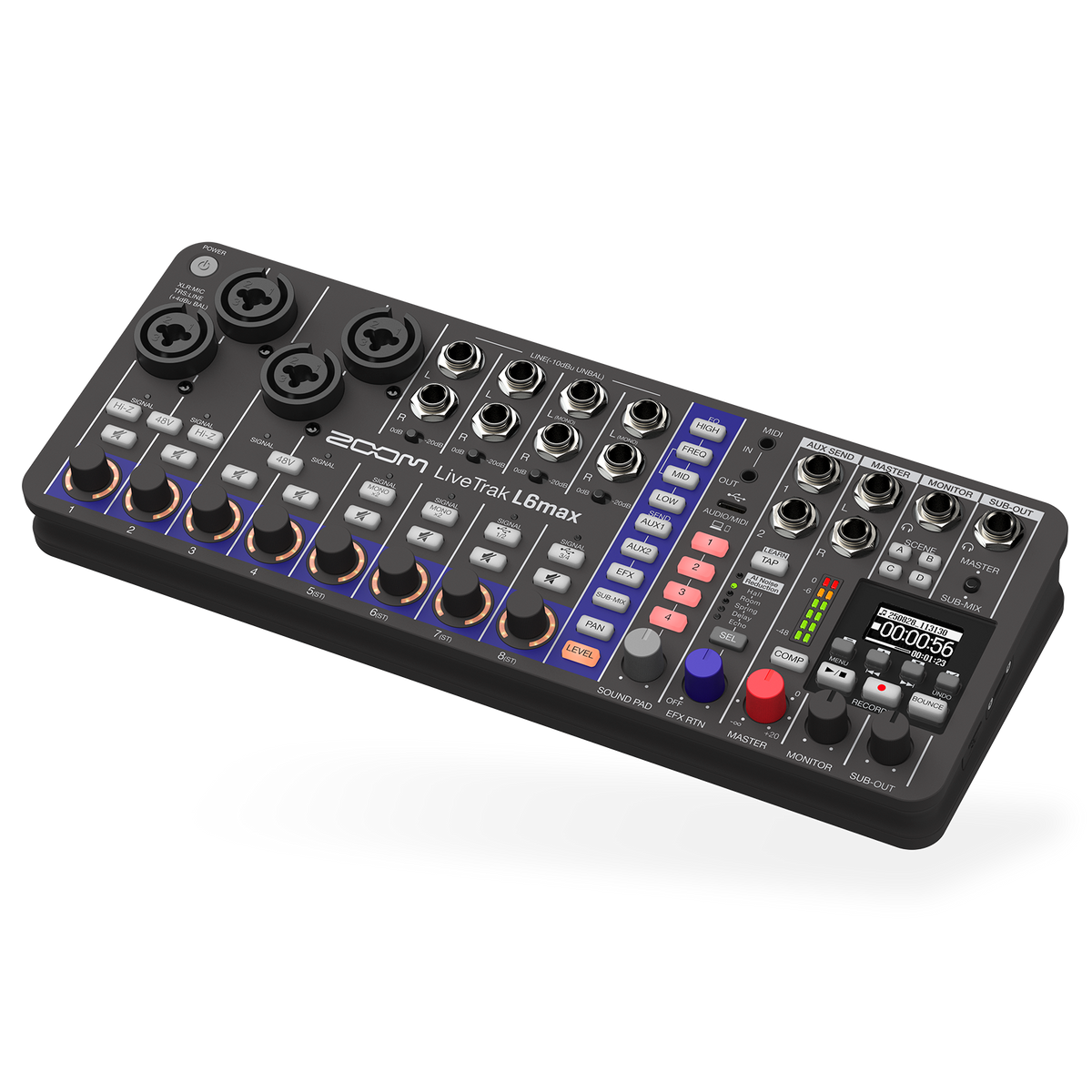 Zoom LiveTrak L6max Digital Mixer and Recorder