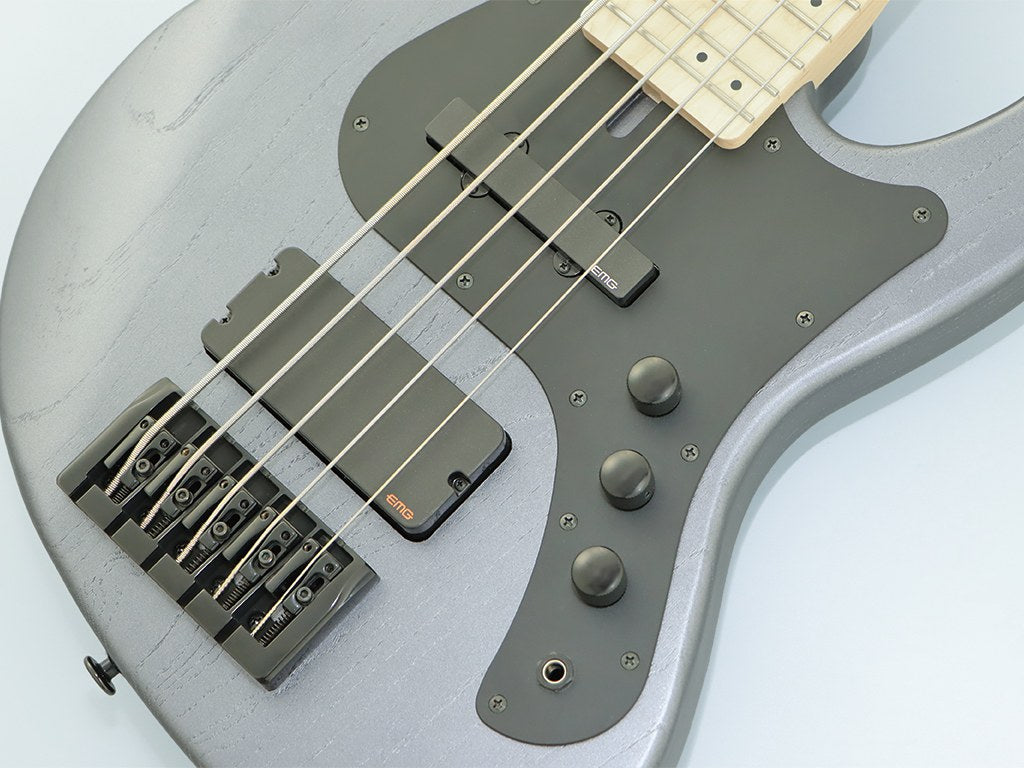 FGN MIGHTY JAZZ JMJ53-ASH-DE-M FIVE STRING BASS IN OPEN PORE CHARCOAL FLAT