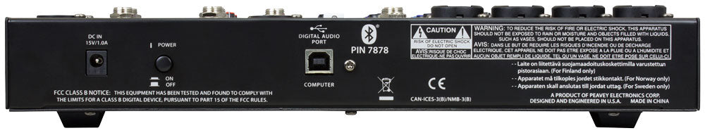 Peavey PV® 10 BT 10 Channel Compact Mixer with Bluetooth