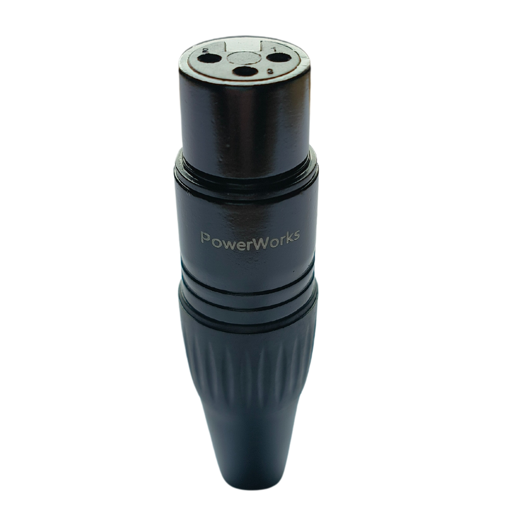 PowerWorks PW-XLRF3PBK 3 pin Female XLR Connector