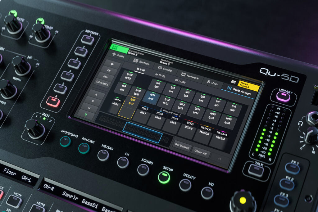Allen & Heath Qu-6D 24 Input Digital Mixer with Dante