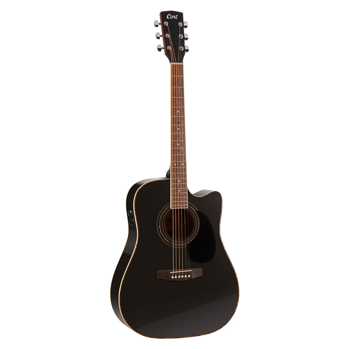 Cort AD880CE Dreadnought Electro-Acoustic - Black with Bag