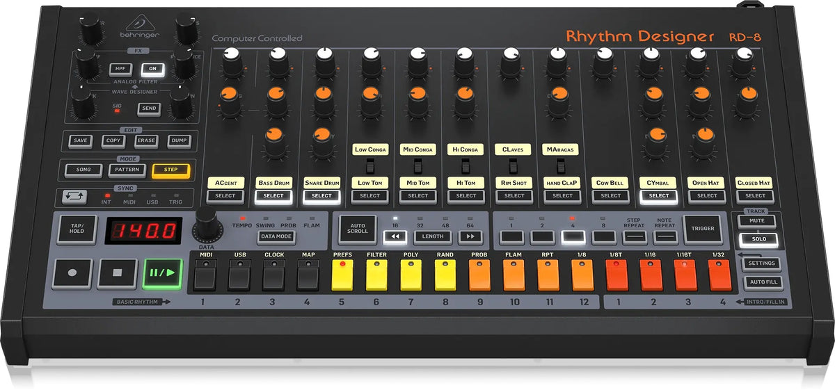 Behringer Rhythm Designer RD-8 Mk2 Analog Drum Machine