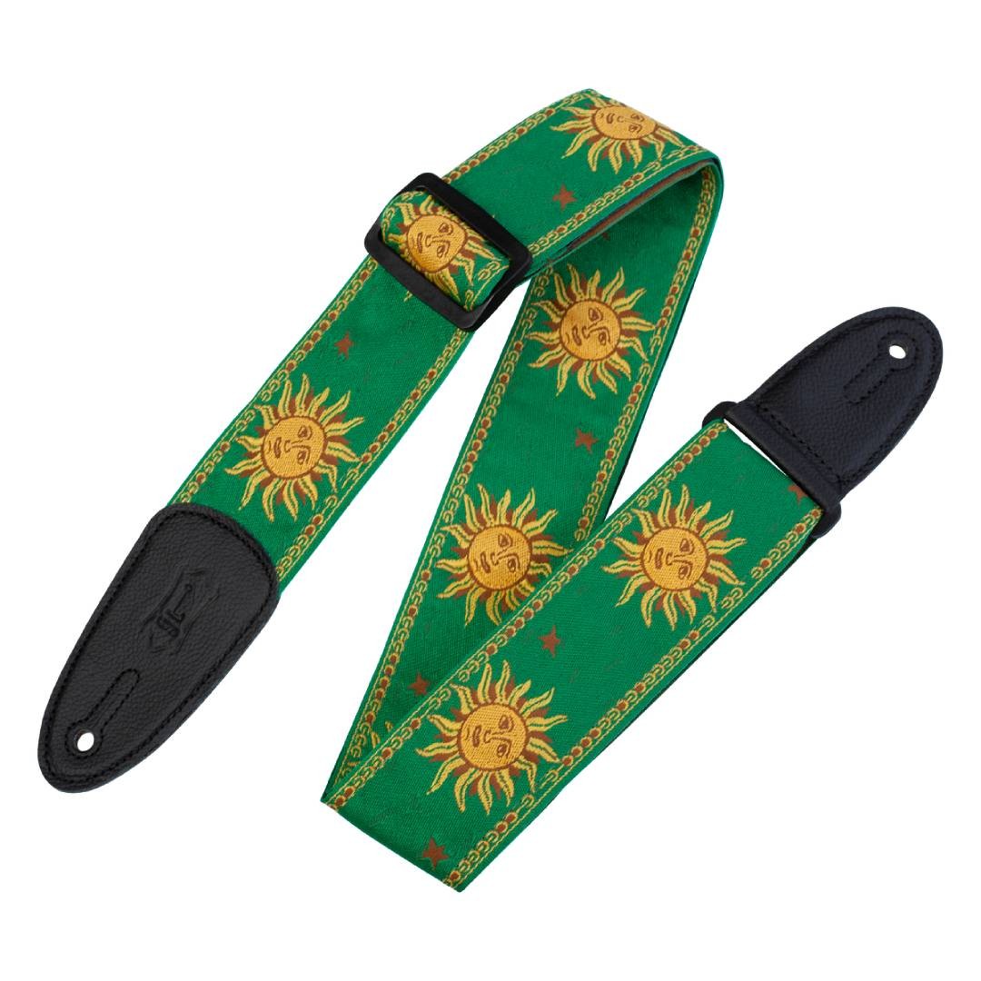 Levy's MPJG Sun Polyester Guitar Strap - Green