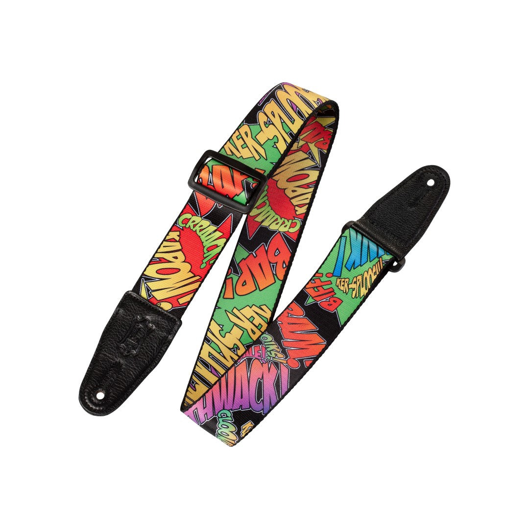 Levy's MPD2 Polyester Guitar Strap - Onomatopoeia