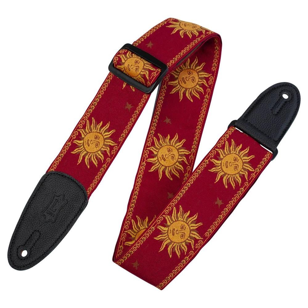 Levy's MPJG '60s Sun Polyester Guitar Strap - Red
