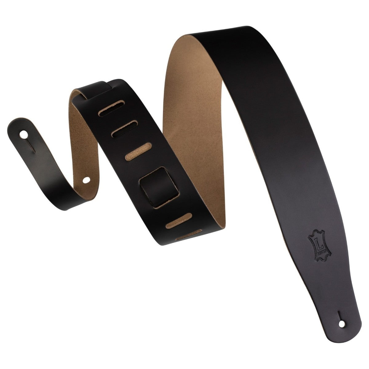 Levy's M26 Chrome-Tan Leather Guitar Strap - Black