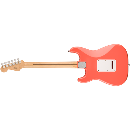Fender Squier Sonic Stratocaster, FSR Maple Fingerboard, White Pickguard, Tahitian Coral
