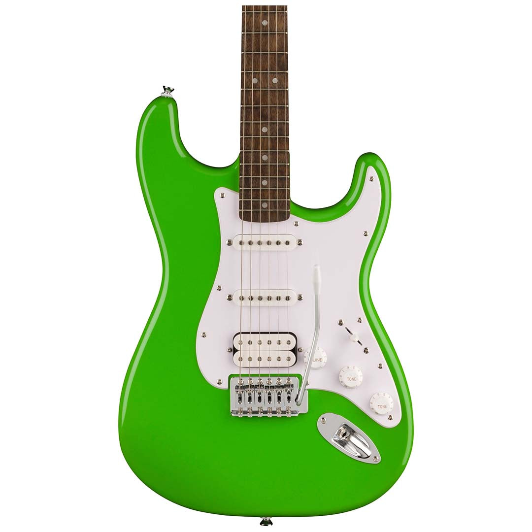 Fender Squier FSR Sonic Stratocaster HSS, Laurel Fingerboard, White Pickguard, Lime Green