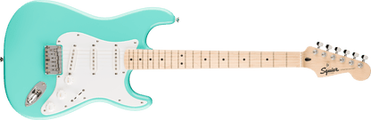 Fender Squier Sonic Stratocaster HT, Maple Fingerboard, White Pickguard, Sea Foam Green