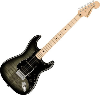 Fender Squier Affinity Series Stratocaster FMT HSS Electric Guitar, Maple Fingerboard, Black Burst