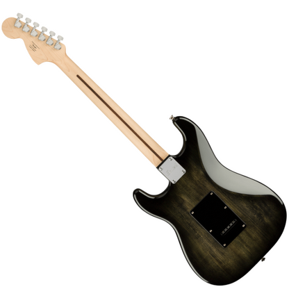 Fender Squier Affinity Series Stratocaster FMT HSS Electric Guitar, Maple Fingerboard, Black Burst