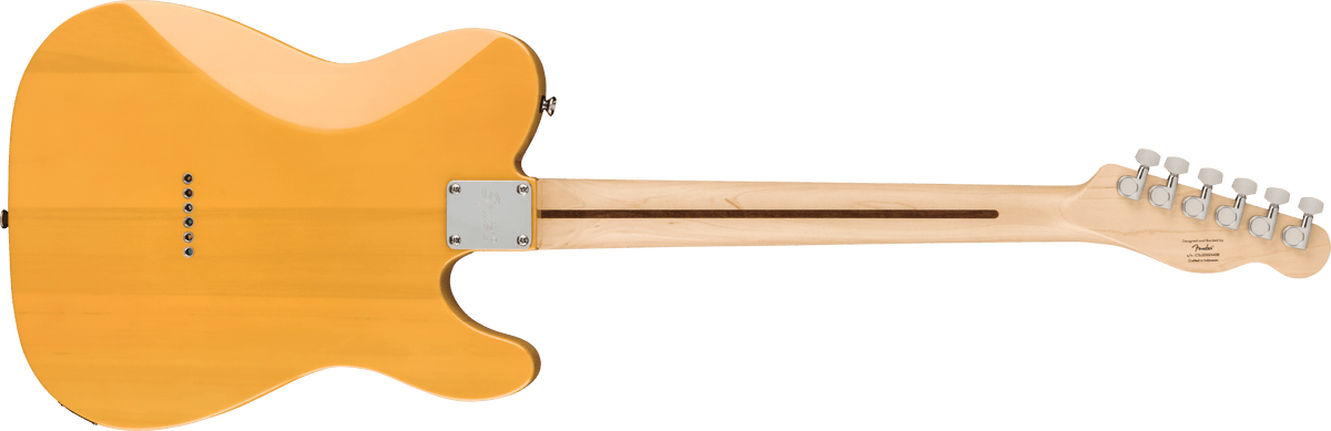 Fender Squier Affinity Series Telecaster Left-Handed, Maple Fingerboard, Black Pickguard, Butterscotch Blonde
