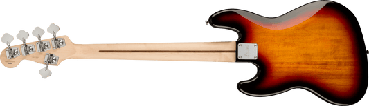 Fender Squier Affinity Series Jazz Bass V, Laurel Fingerboard, Black Pickguard, 3-Color Sunburst