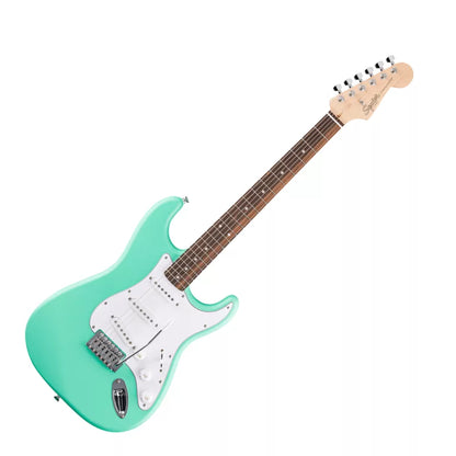 Fender Squier Debut Collection Stratocaster, Laurel Fingerboard, White Pickguard, Sea Foam Green