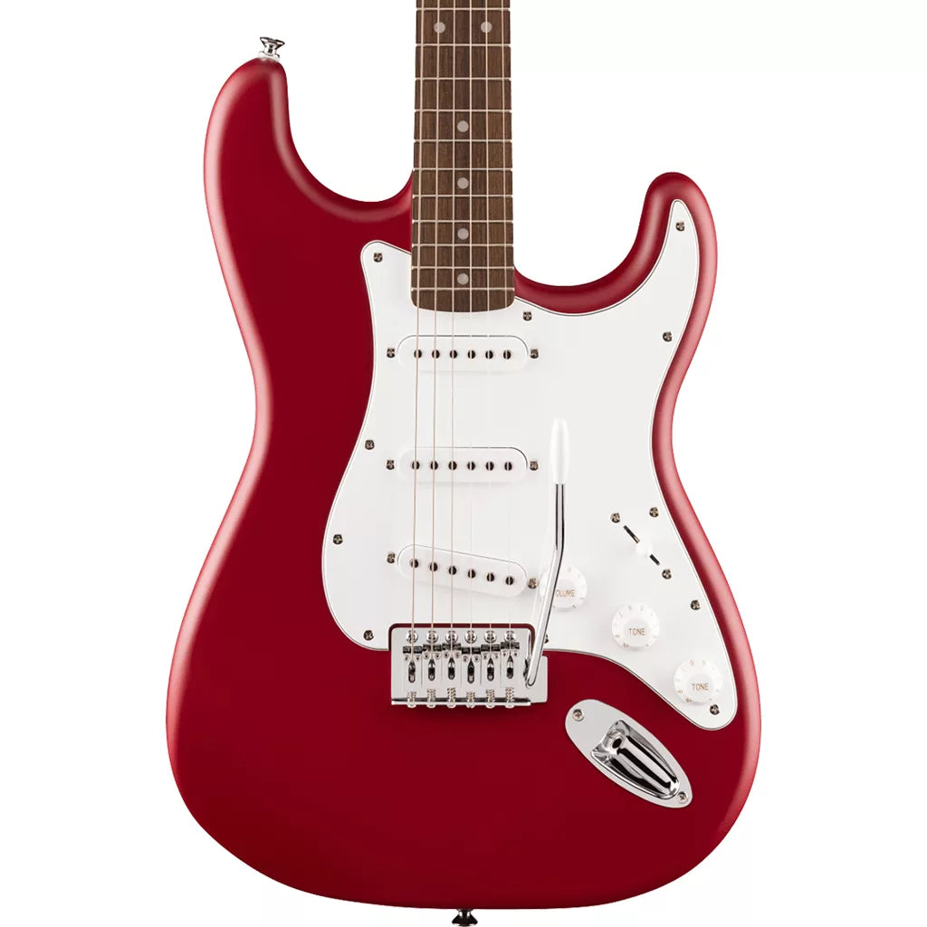 Fender Squier Debut Collection Stratocaster, Laurel Fingerboard, White Pickguard, Dakota Red