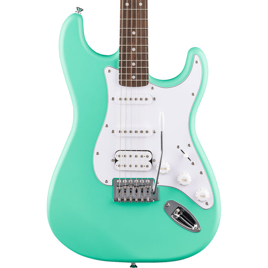 Fender Squier Debut Collection Stratocaster HSS, Laurel Fingerboard, White Pickguard, Sea Foam Green