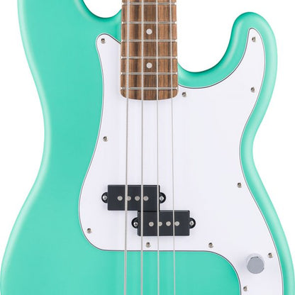 Fender Squier Debut Collection Precision Bass, Laurel Fingerboard, White Pickguard, Sea Foam Green