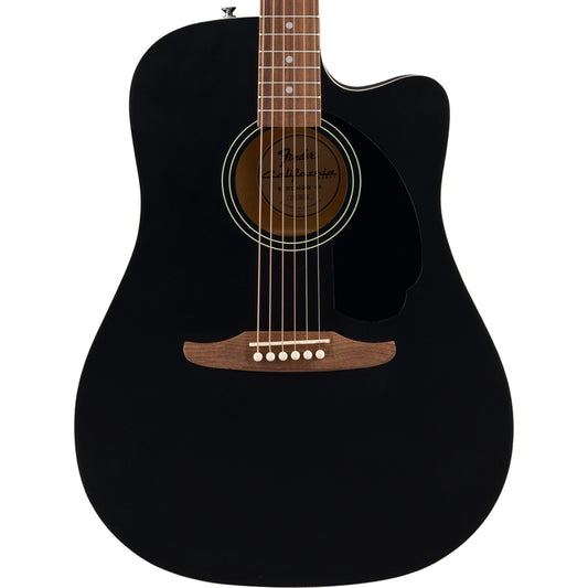 Fender California Debut Redondo CE, Spruce Top, Black Pickguard, Black
