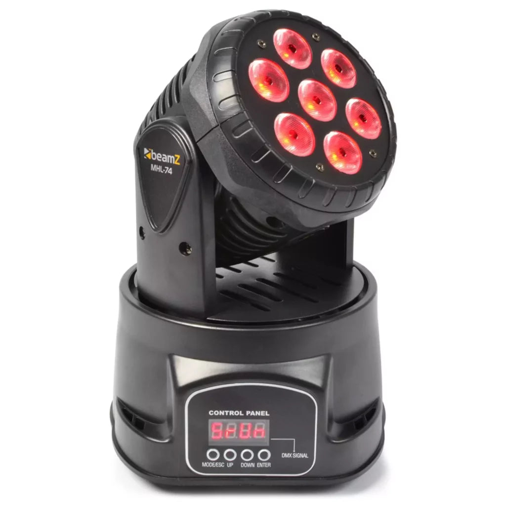 BEAMZ MHL74 LED MOVING HEAD WASH 7x 10W RGBW