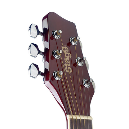 Stagg SA20A NAT - 4/4 Acoustic Guitar w/ Linden Top (Natural) | Stagg Guitar for Beginners, Students & Stage