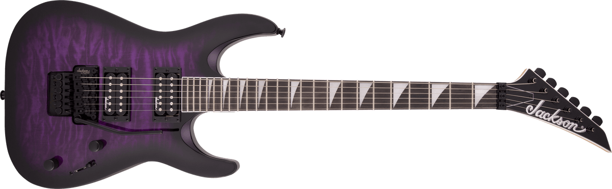 Jackson JS Series Dinky Arch Top JS32Q DKA, Amaranth Fingerboard, Transparent Purple Burst