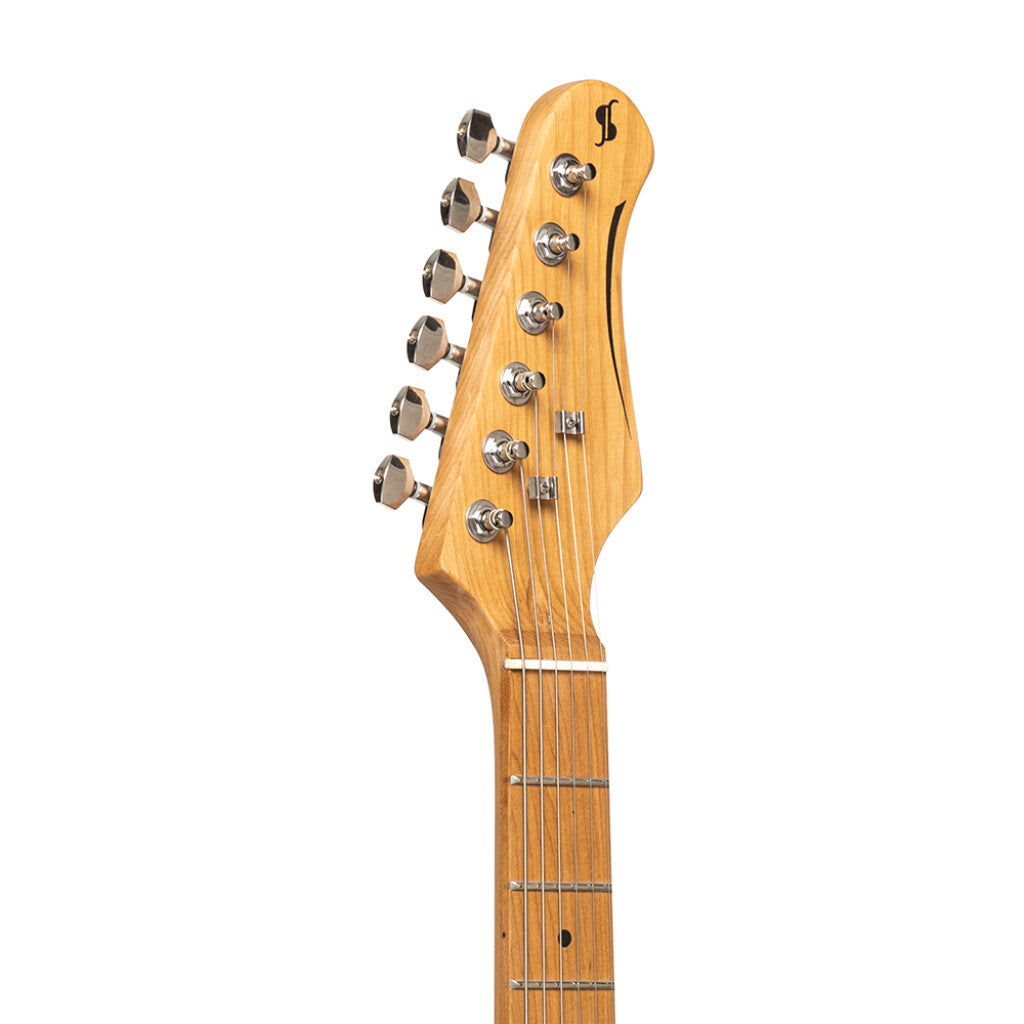 Stagg SETPLUS BK - Vintage “T” Series Electric Guitar (Black) | Stagg Guitar for Beginners, Students & Stage