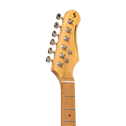 Stagg SETPLUS BK - Vintage “T” Series Electric Guitar (Black) | Stagg Guitar for Beginners, Students & Stage