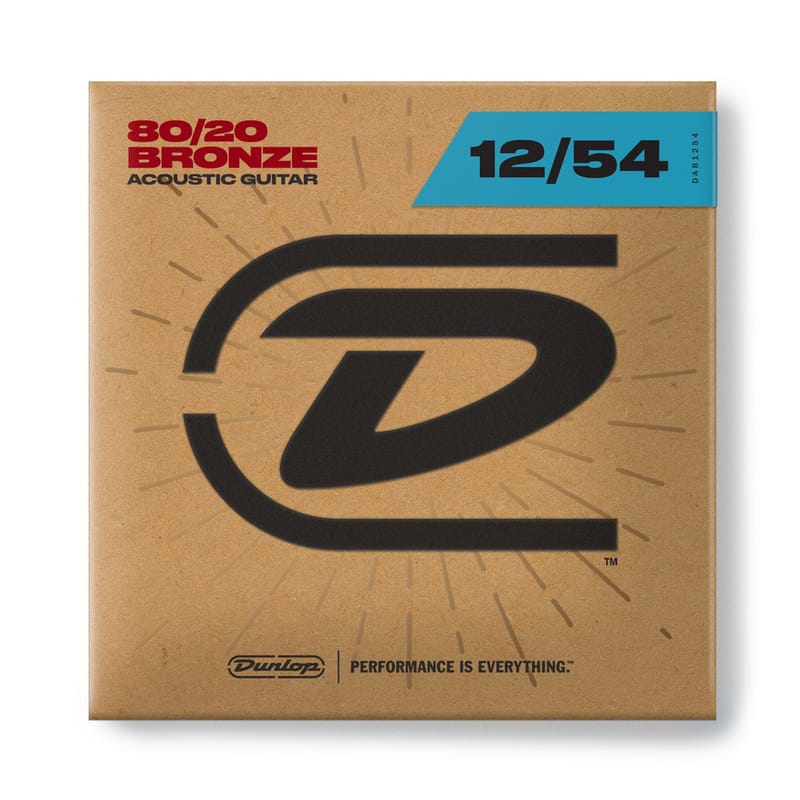 Dunlop DAB1254 80/20 Bronze Acoustic Strings 12-54