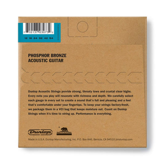 Dunlop DAP1254 Phosphor Bronze Acoustic Strings 12-54