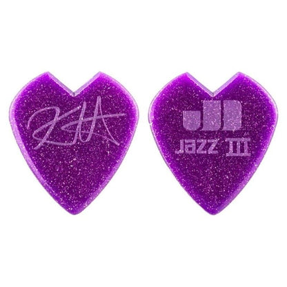 Dunlop Kirk Hammett Custom Jazz III Pick Purple Sparkle