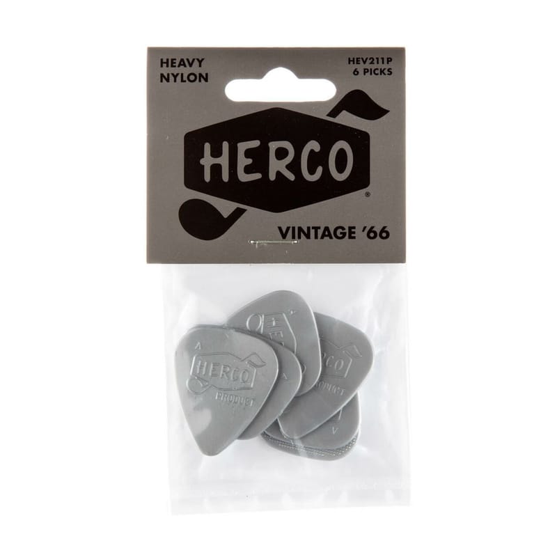 Dunlop Herco Vintage '66 Nylon Picks Heavy