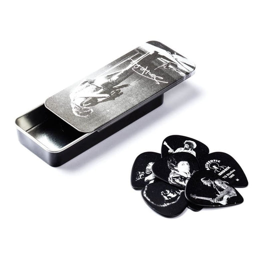 Dunlop Jimi Hendrix Silver Portrait Pick Tin