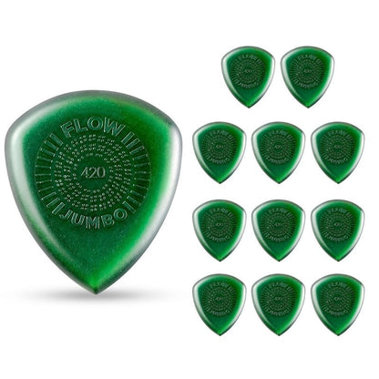 Dunlop Flow Jumbo Grip Picks 12-Pack