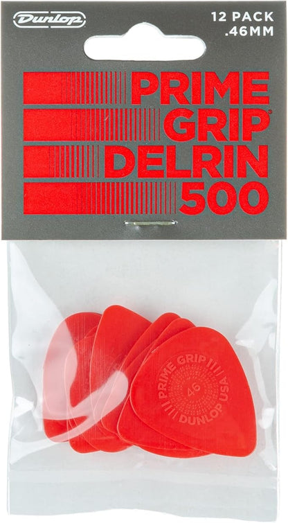 Dunlop Delrin 500 Prime Grip Picks .46mm 12-Pack