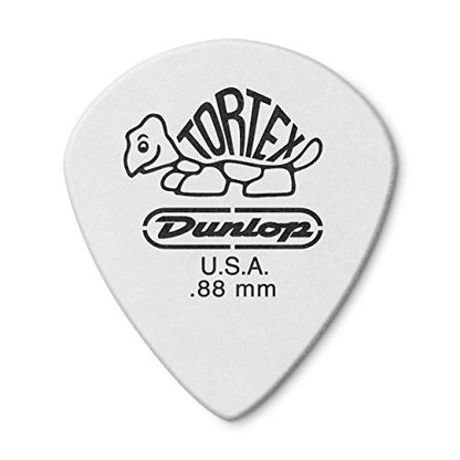Dunlop 478P.88 Tortex White Jazz III Picks .88mm 12-Pack